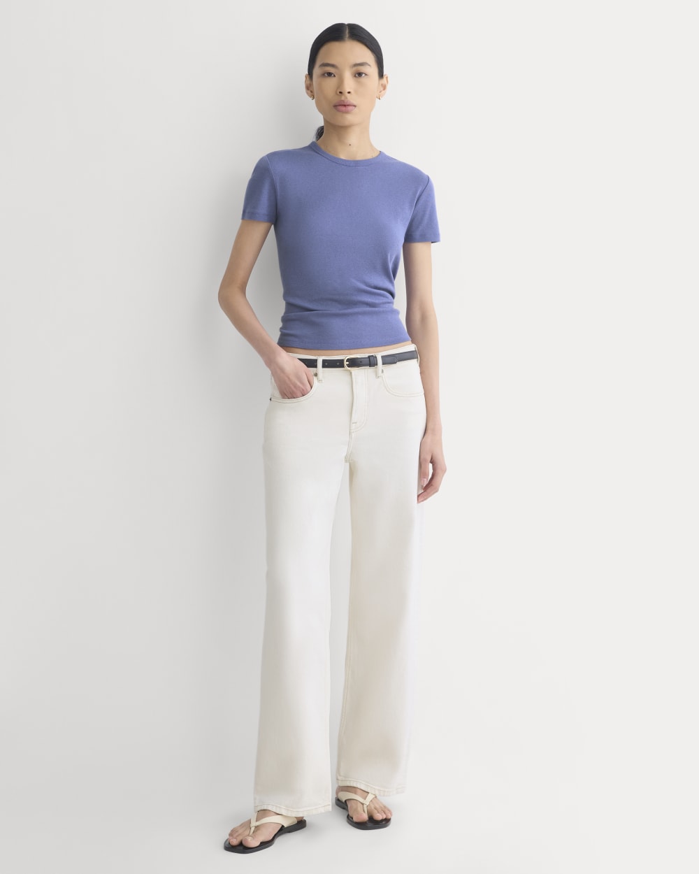 Tissue Short-Sleeve Crew | Blue Dusk