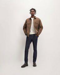 The Flannel Filled Shirt Jacket | Heathered Cocoa Brown