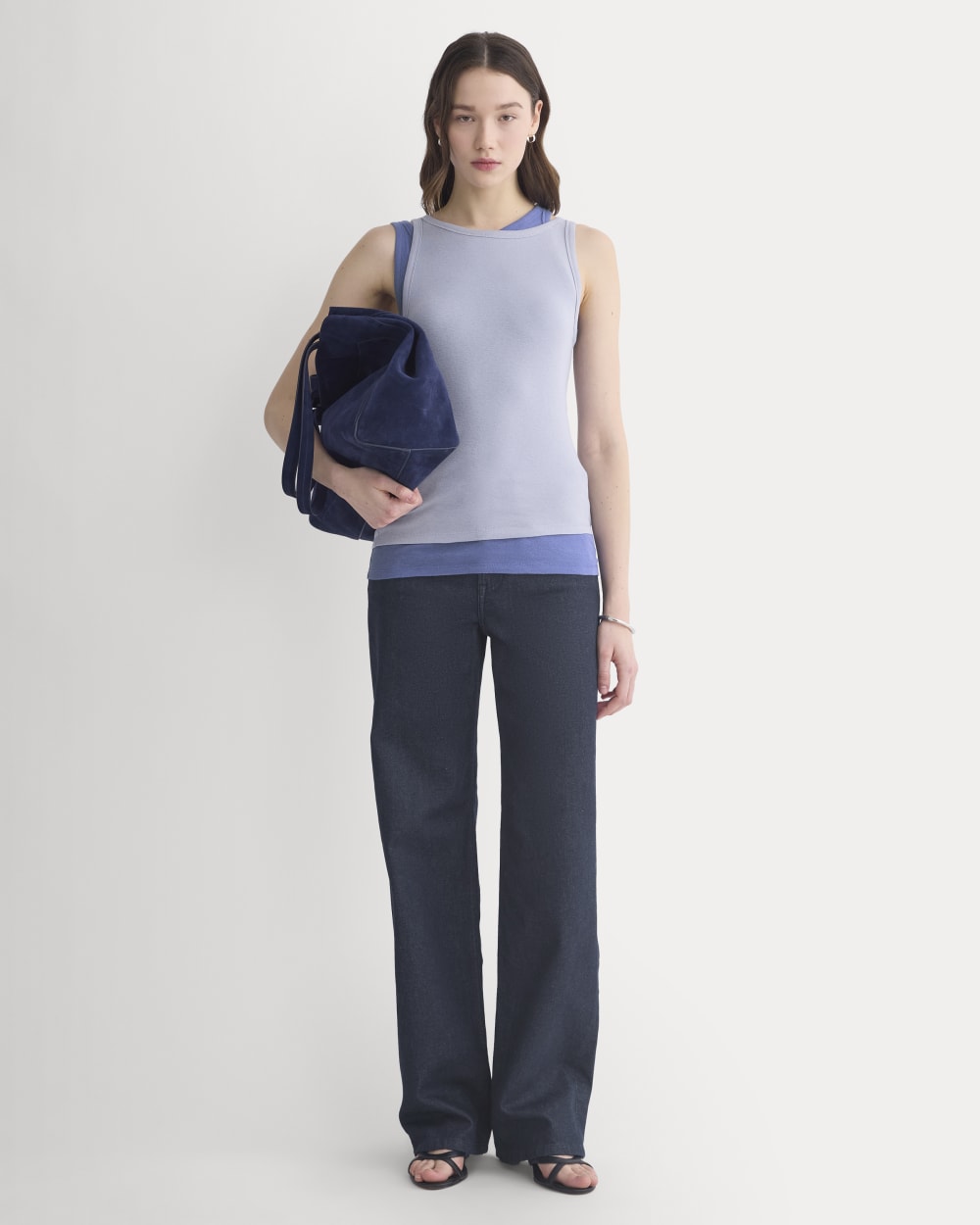 Tissue Layered Tank | Aleutian/Velvet Morning