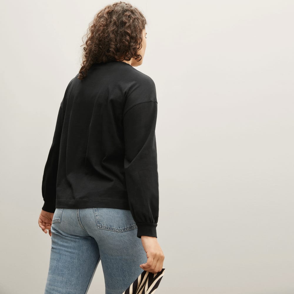 The Organic Cotton Long-Sleeve Tee | Black
