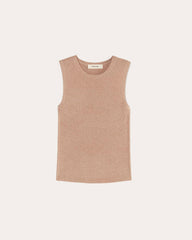 The Tank in Lurex Merino | Rose Gold