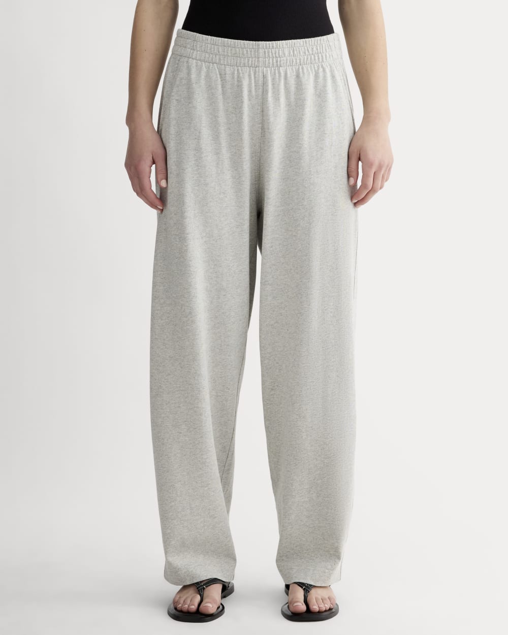 The Off-Duty Barrel Pant | Pale Heather Grey