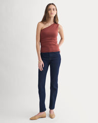 One-Shoulder Top | Henna Red
