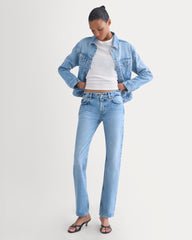 Everlane x Elena Bonvicini Highland Low-Rise Cigarette Jean | Crystal Cove Indigo