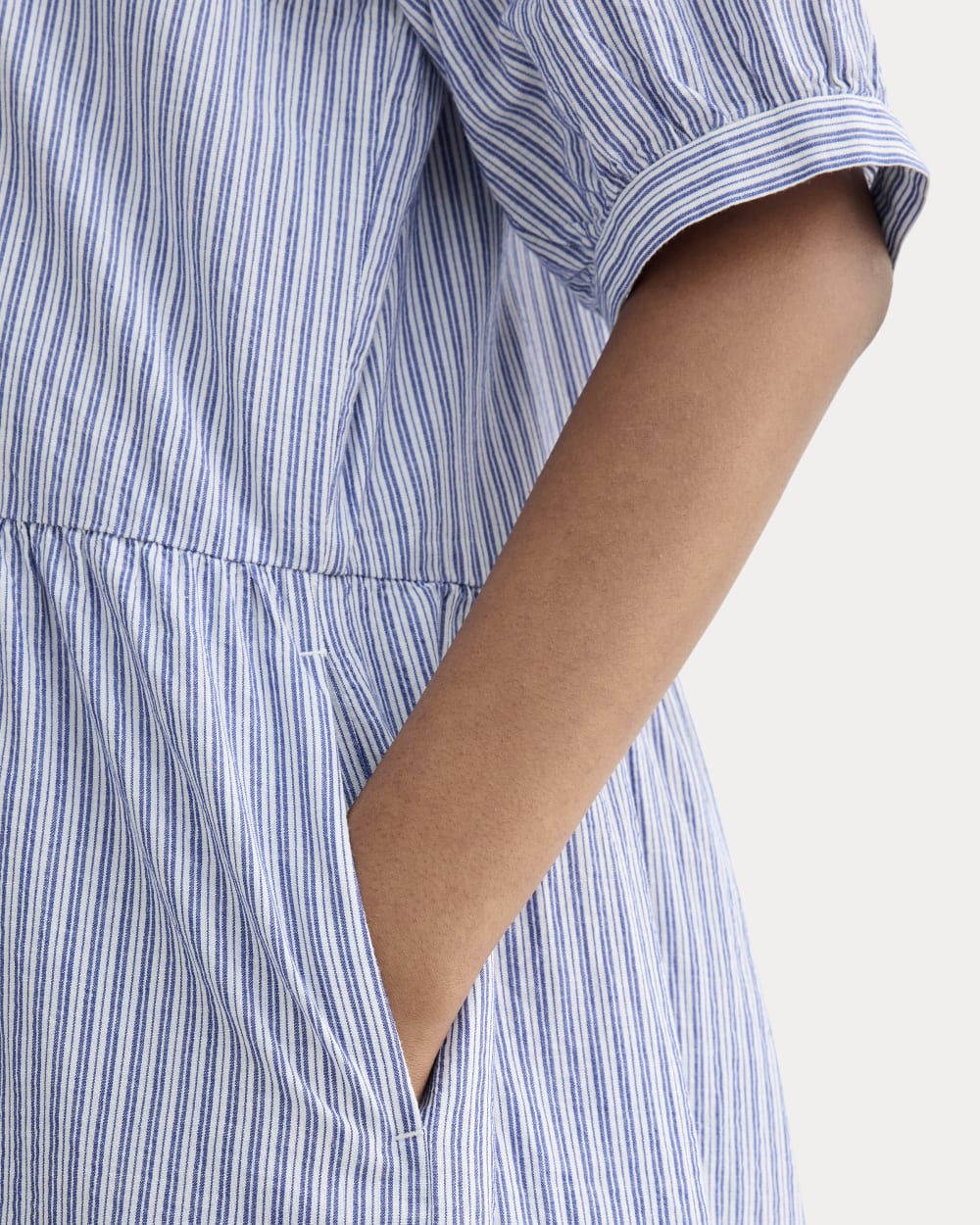 The Farmers Market Dress | Mazarine Blue / Optic White