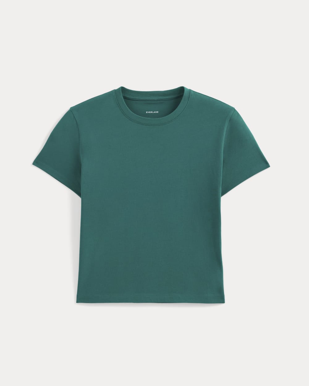 The Box-Cut Tee in Essential Cotton | Everglade | No Pocket