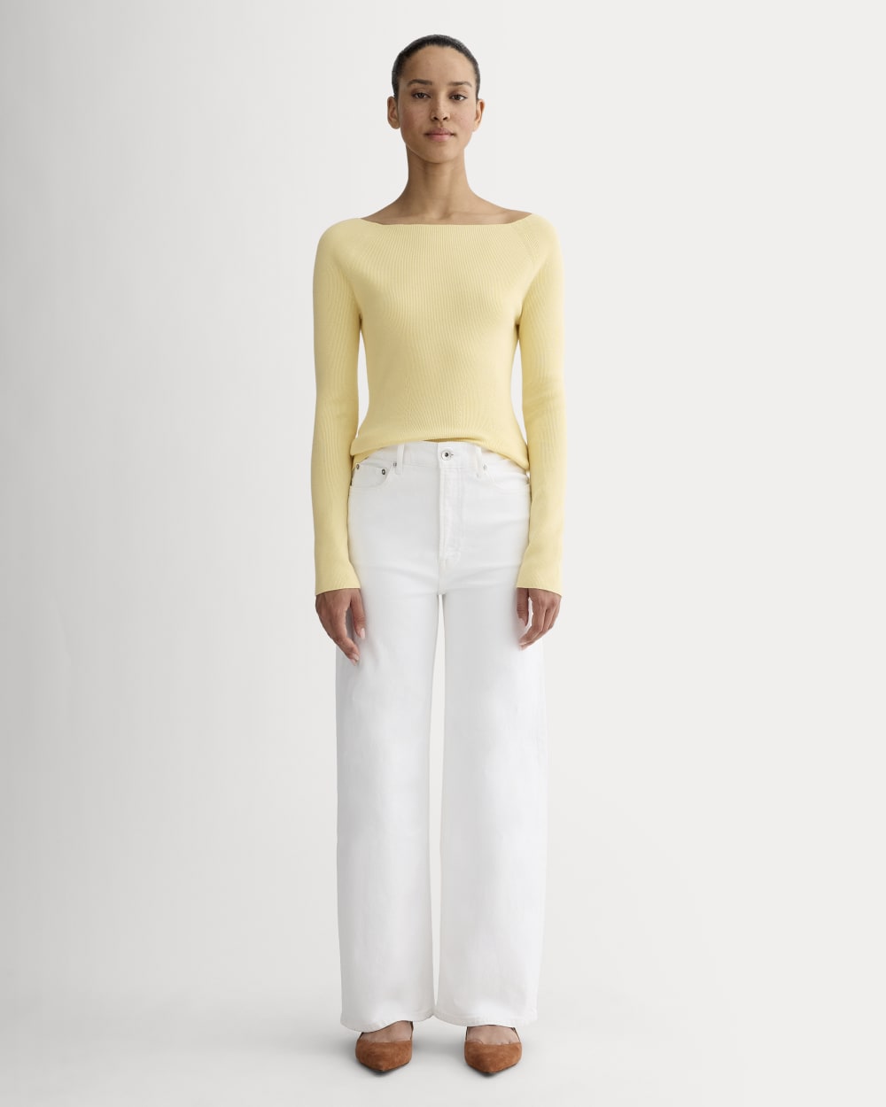 The Knit Boatneck Top | Banana Crepe