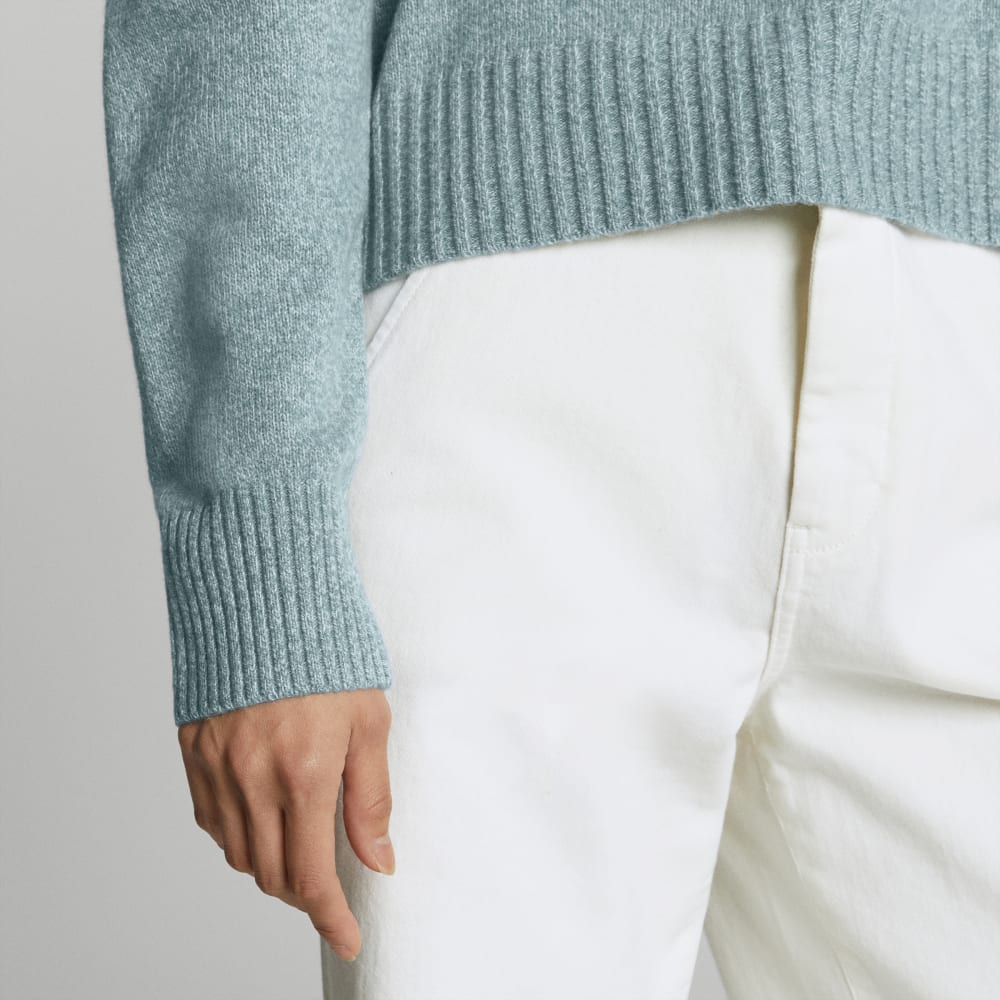 The Cashmere Boxy Crew | Spring Lake Twist