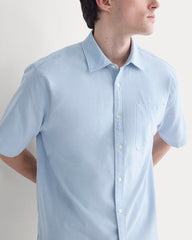 Lightweight Short-Sleeve Oxford | Light Blue