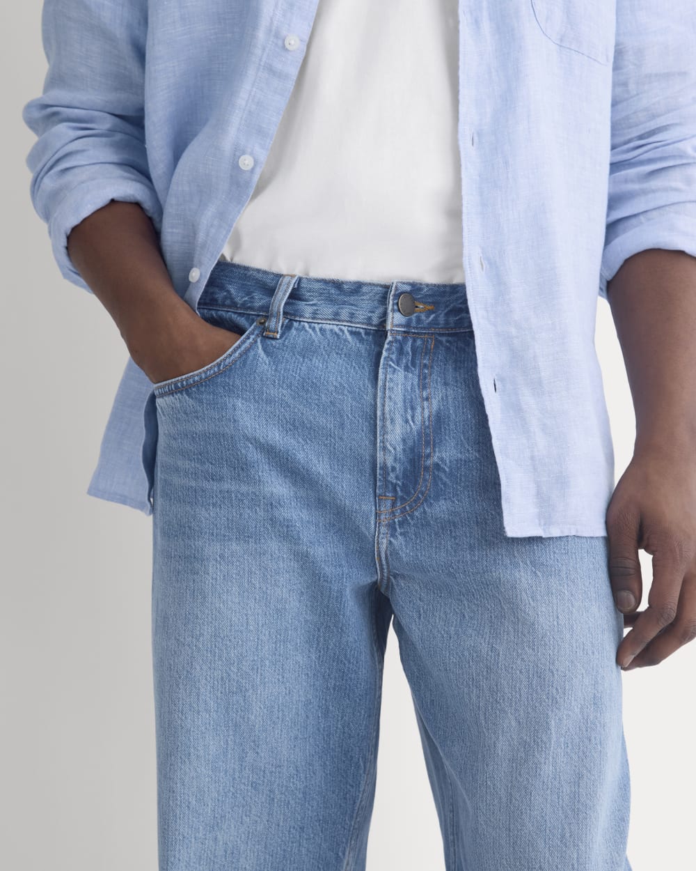 Relaxed Italian Selvedge Jean | Medium Indigo