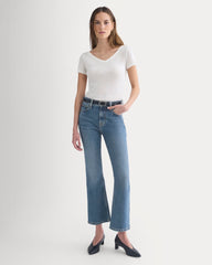 Tissue Short-Sleeve V-Neck Top | Bone