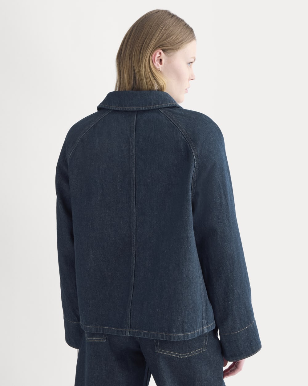 Cropped Denim Jacket | Garment-Dyed Indigo