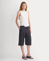 Tissue Boatneck Tank with Side Tie | Bone