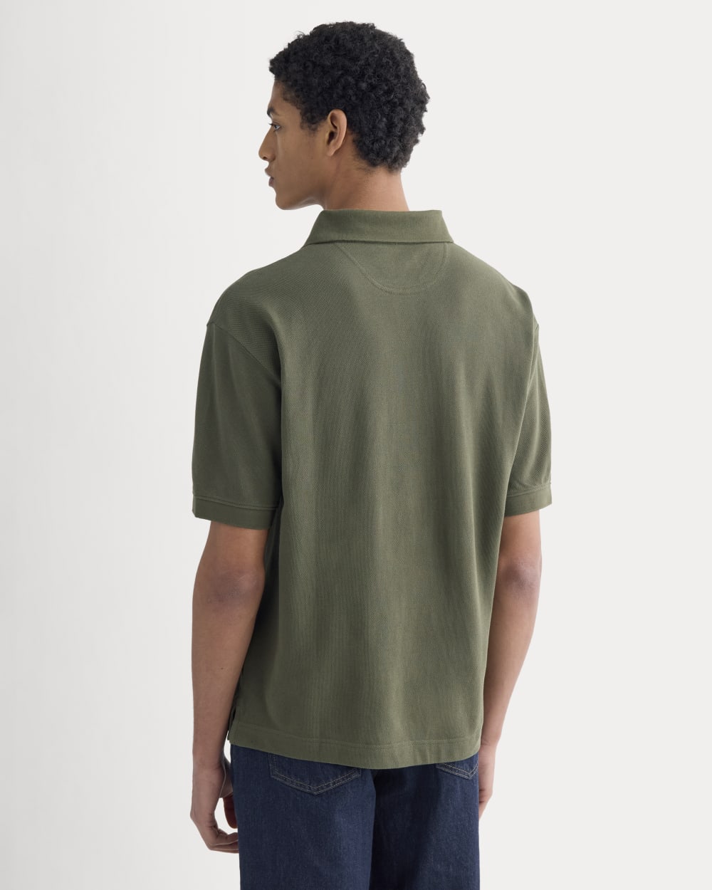 Classic Piqué Polo | Olive Night