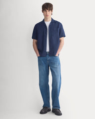 Linen Resort Shirt |  Navy