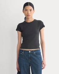 RetroSoft Cotton Crew | Black