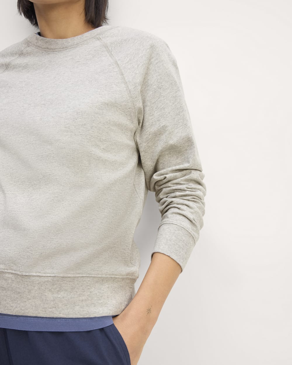 The Off-Duty Long-Sleeve Tee | Pale Heather Grey