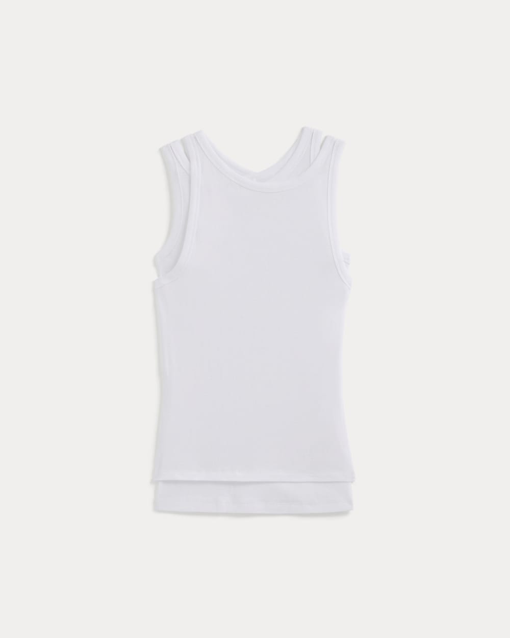 Tissue Layered Tank | White