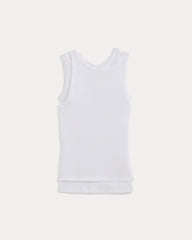 Tissue Layered Tank | White
