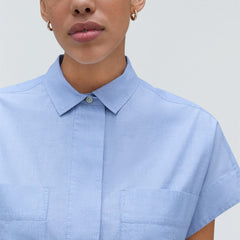 The Short-Sleeve Box Shirt | Slate Blue