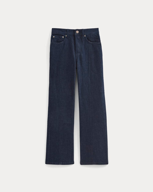 High-Rise Kick Flare Jean | Tungsten Rinse