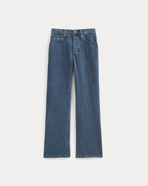High-Rise Kick Flare Jean | Ocean