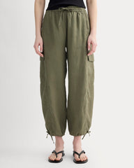 The Cargo Curve Pant in Linen | Kalamata