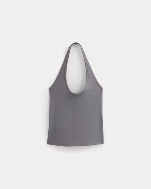 Halter Tank | Charcoal Grey