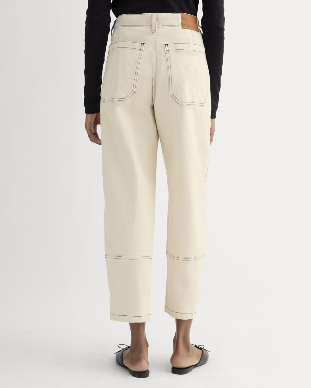 The Utility Barrel Pant | Ecru | Regular