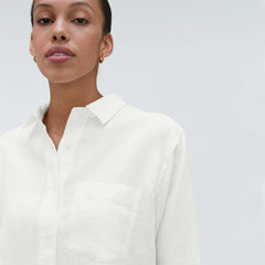 The Linen Way Short Shirt | White