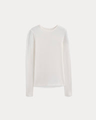 Tissue Long-Sleeve Crew | Bone