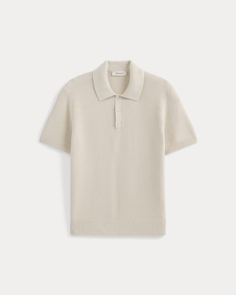 Seed Stitch Polo | Birch