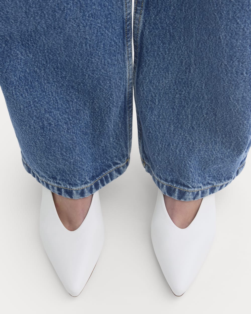 Pointed-Toe Slingback Heel | Snow