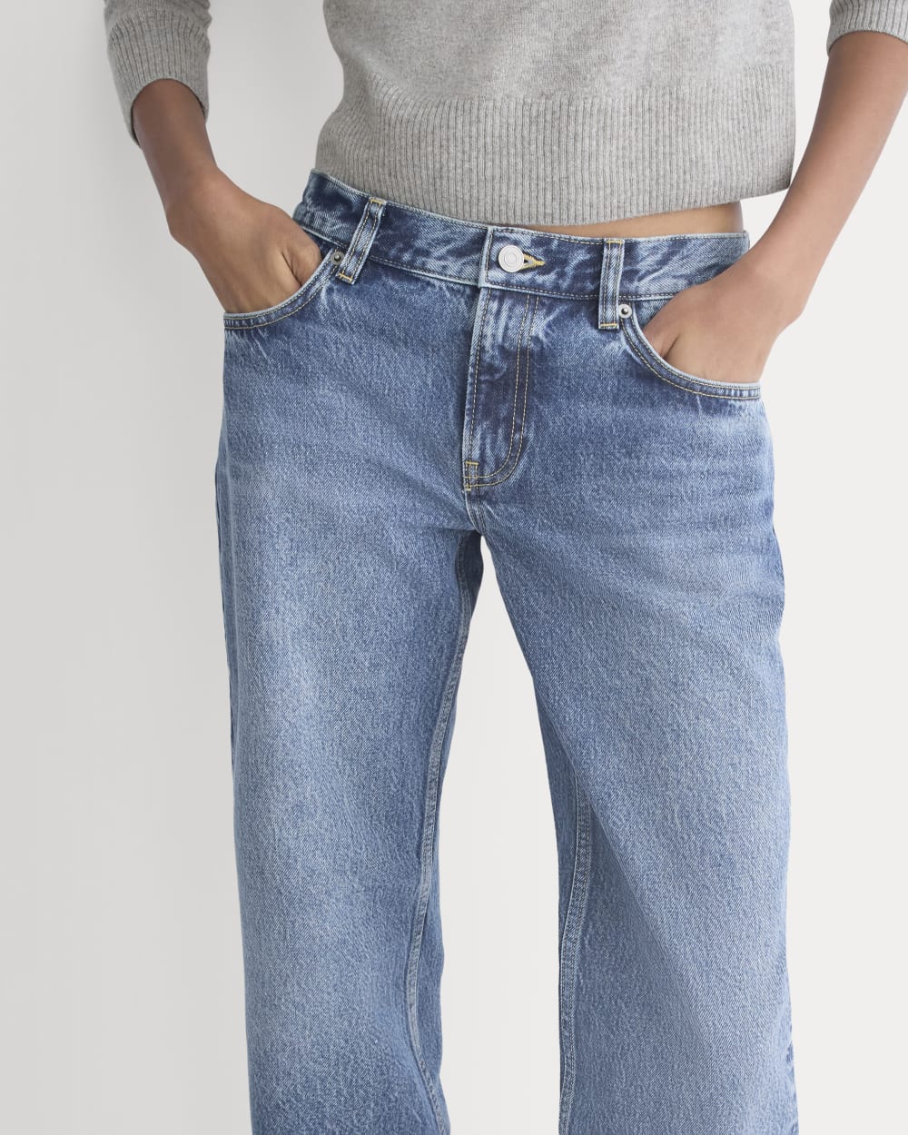 Everlane x Elena Bonvicini La Brea Low-Rise Baggy Jean | Blue Bird Indigo
