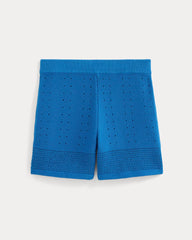 Open-Knit Short in Everyday Cotton | Imperial Blue