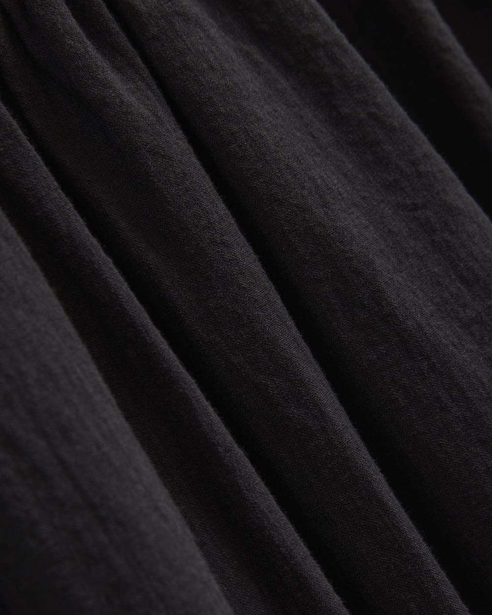 Gauze Smocked Mini Dress | Black