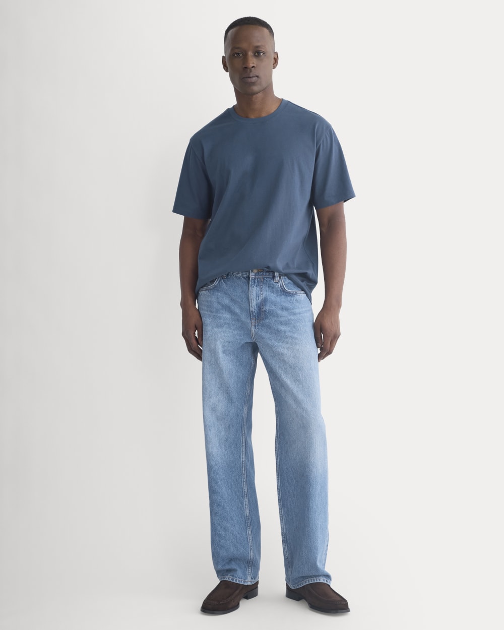 Archive Standard-Fit Cotton Crew | Midnight Navy