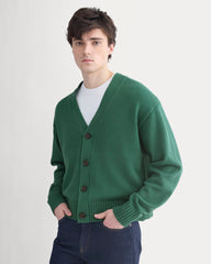 Cropped Cardigan in Everyday Cotton | Hunter Green