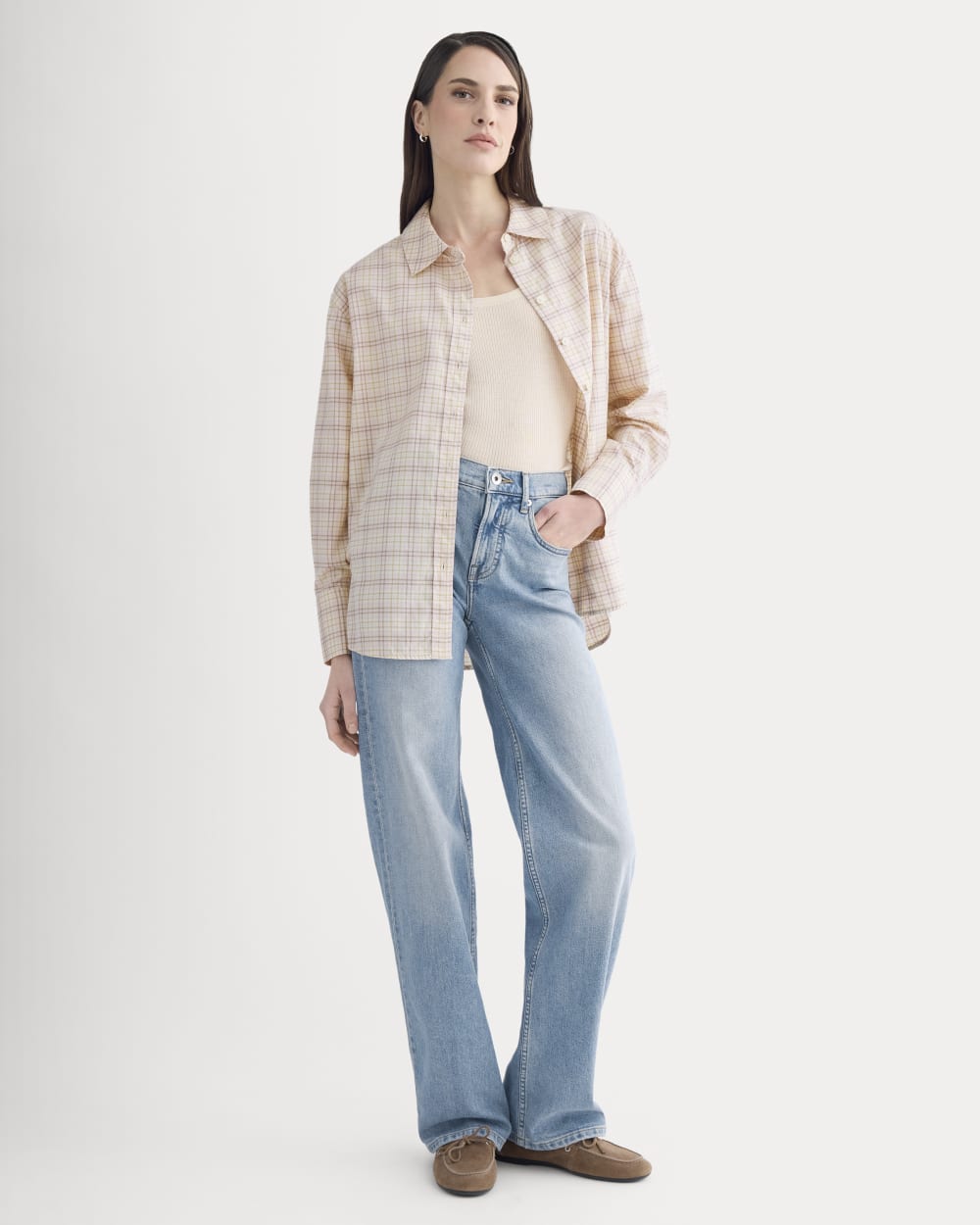 Everyday Shirt in Silky Cotton | Plaid