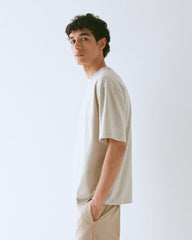 Archive Relaxed-Fit Cotton Crew | Heathered Oatmeal
