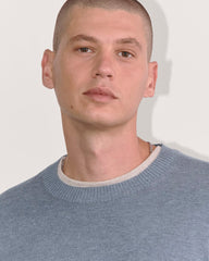 The No-Sweat Sweater | Uniform | Heather Sage Blue