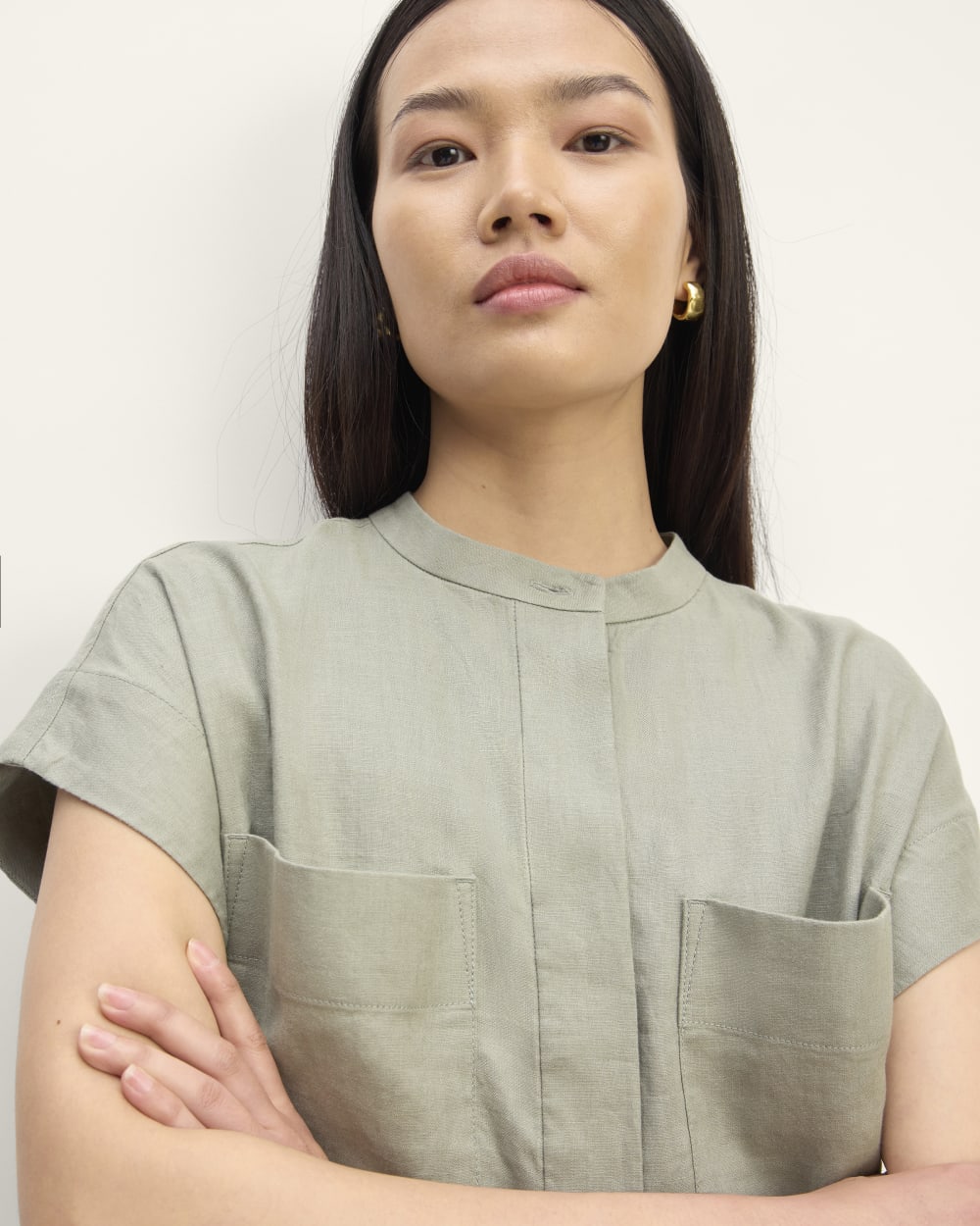 The Craft Dress in Linen | Sage Green