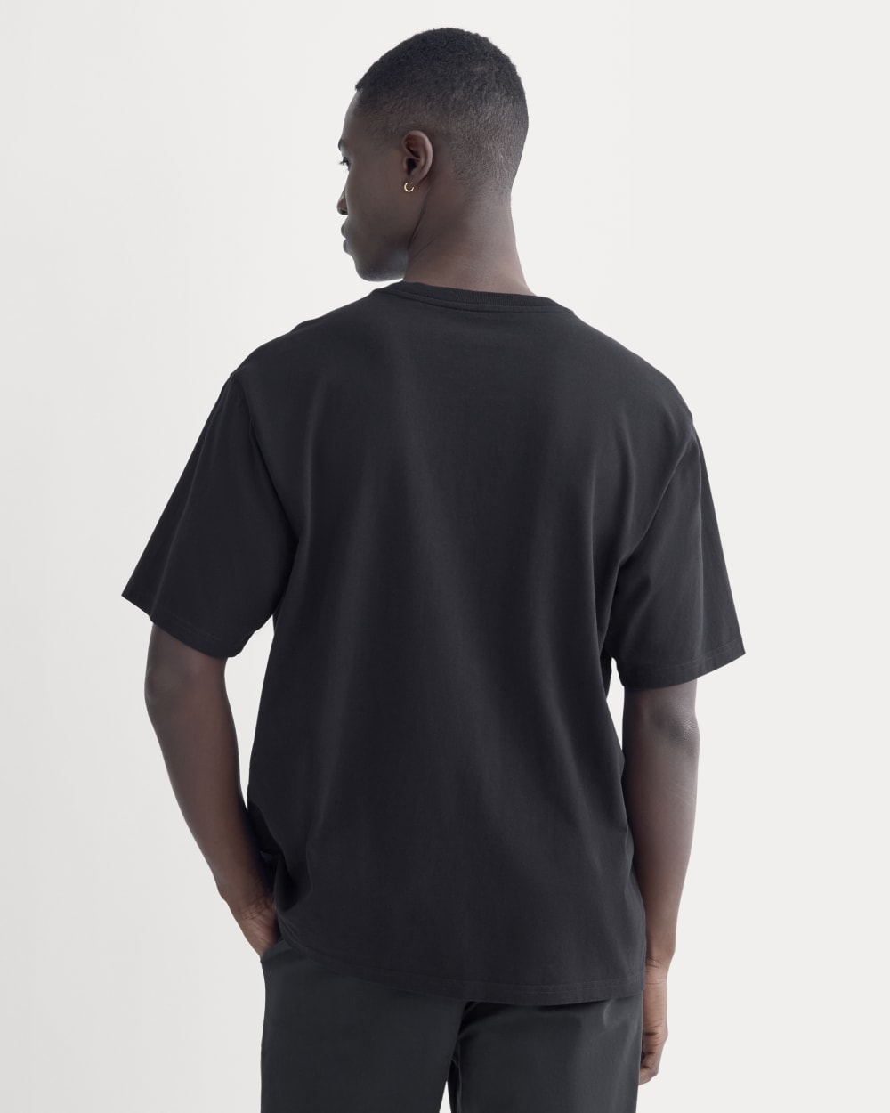 Relaxed Midweight Tee | Black