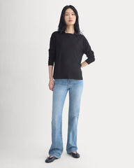 Oversized Polo in Ultrafine Merino | Black