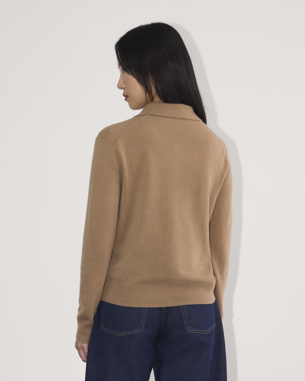 The Classic Polo in Cashmere | Tiger's Eye