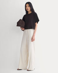 Forever Jersey Cropped Tee | Black