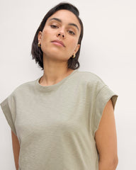 The Muscle Tee Midi Dress | Seagrass