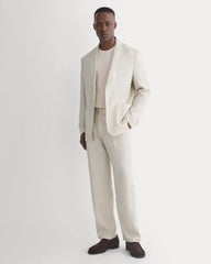 Soyeux Linen Pleated Trouser | Peyote