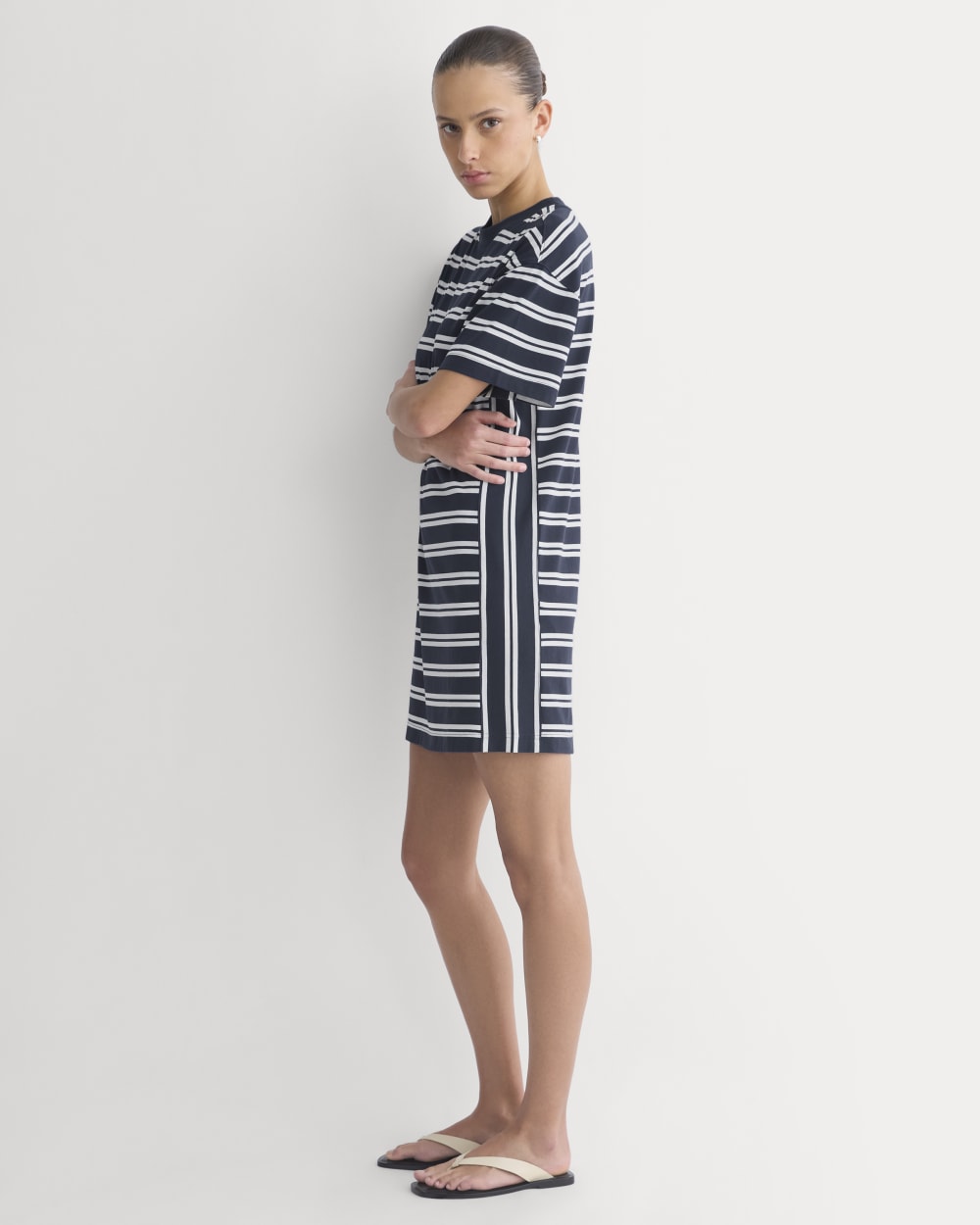 Weekend Tee Mini Dress | True Navy / Canvas Tan