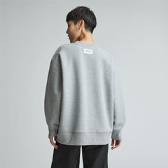 The ReTrack Oversized Crew | Heather Grey